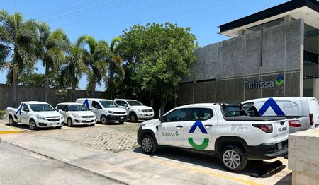 Fachada de las oficinas de Suhissa con su nueva identidad de marca
