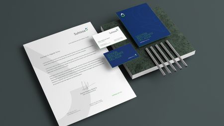 Diseño de membrete y tarjetas para Suhissa