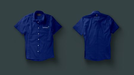 Diseño de uniformes azules para Suhissa